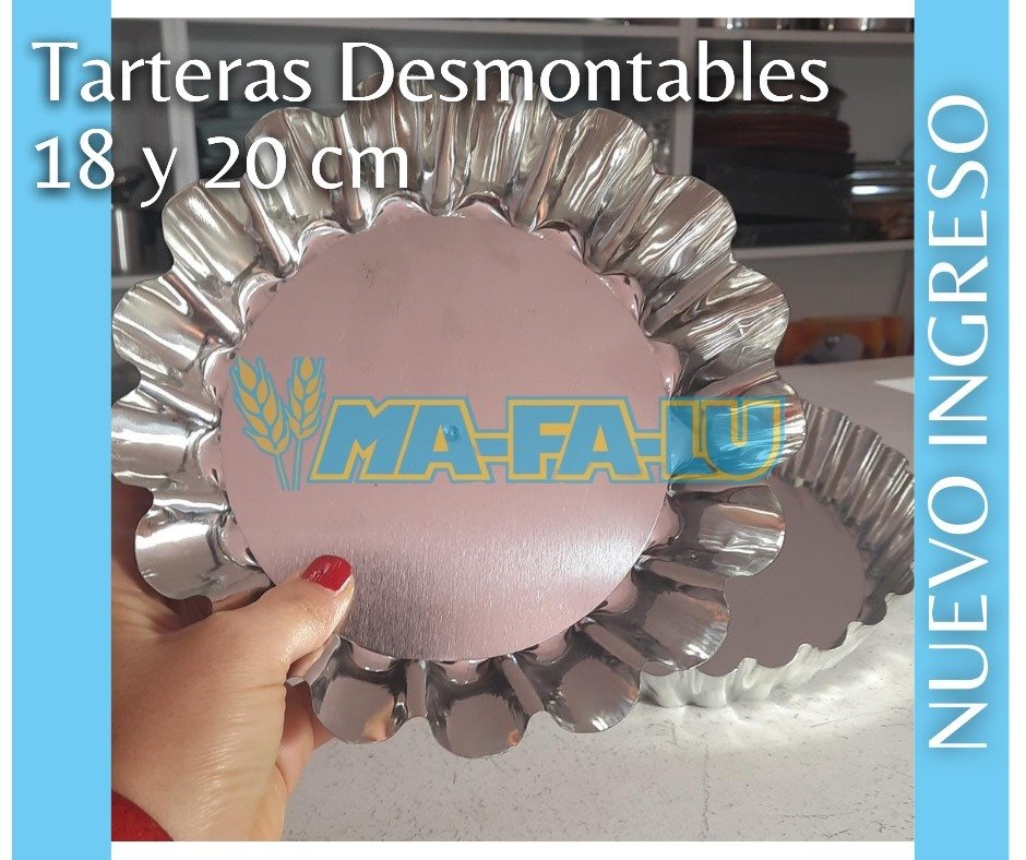 461- Molde Tarta Rizada Desmontable 18 cm ( 4 cm de alto) - MA-FA-LU